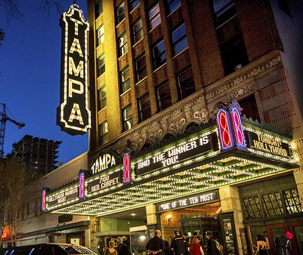 Tampa Theater marquee